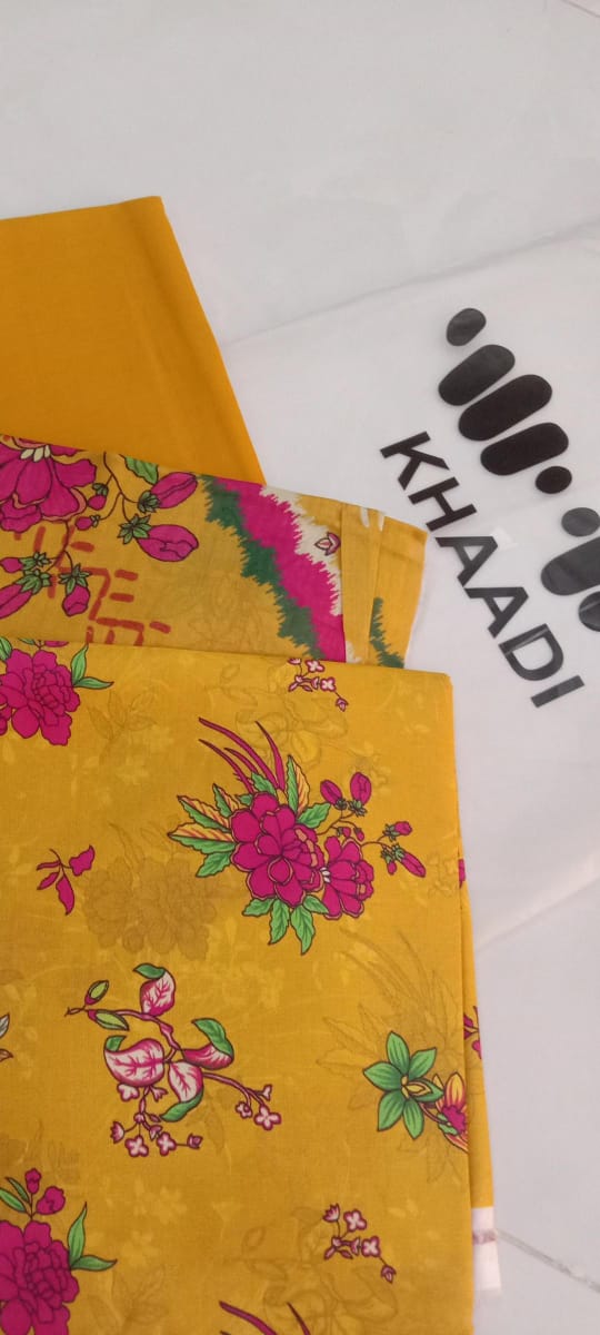 3 Piece Women's Unstiched Khaadi Digital Print Lawn